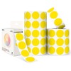 Yellow 1 Inch Round Color Coding Dot Labels, 10 Rolls