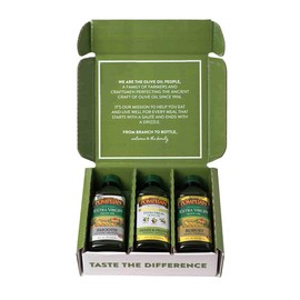 Pompeian Extra Virgin Olive Oil Variety Pack - Smooth EVOO, Gourmet Selection EVOO, Robust EVOO, Contains Polyphenols, First Cold Pressed, 16 Fl Oz, Pack of 3