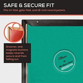 KAIU Vinyl Frame – Solid Wood and Clear Acrylic Wall Mount for Album Cover and Record Display - Frames for 12 Inch LP - Natural