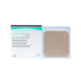 DUODERM Duoderm cgf fórmula de gel de control, 8 x 8 pulgadas, 5 unidades