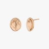 Gold&Deer 14K Goldfield Flat Wave Frame Earrings Rose Gold /