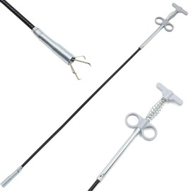 Flexible Gripper Flexible Claw Grabber, Pipe Cleaning Tool, Gripping Tool (Spring Pressure System), 4 Claw Multifunctional Tool Grabber for Kitchen Sink, Bathroom Sink, 90 cm, 1 Piece