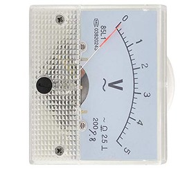 Aexit Screw (gauge) Mounted Plastic Shell Voltage Test Analog AC 0-5V (88ry427qf38) Voltmeter Gauge