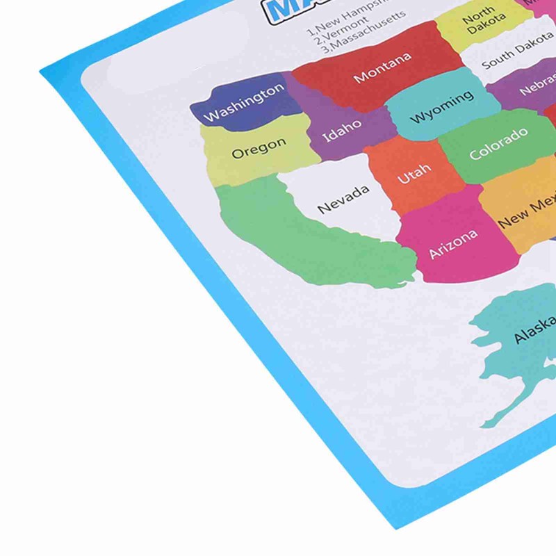 10pcs United States Map Easy to Read USA Ideal Wall