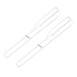 MECCANIXITY 2Pcs Music Book Clips, Clear Acrylic Sheet Music Holder, for Sheet Music Stands, Piano Sheet Music Holders Music Book Holder Transparent