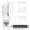CHANZON 100 pcs SMD 1206 (3.2mm x 1.6mm) Orange LED