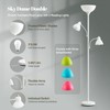 Luvkczc White Floor Lamp, 72" Tall Standing Floor Lamp with