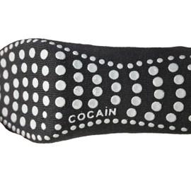 Pack of 2 or 4 Cocain Unisex Thermal Socks, Terry Cloth with ABS (Acrylonitrile Butadiene Styrene) Knobs, Without Rubber – Anti Slip Socks - Slipper Socks - Sizes 2-5 To 13-16 - 35-38