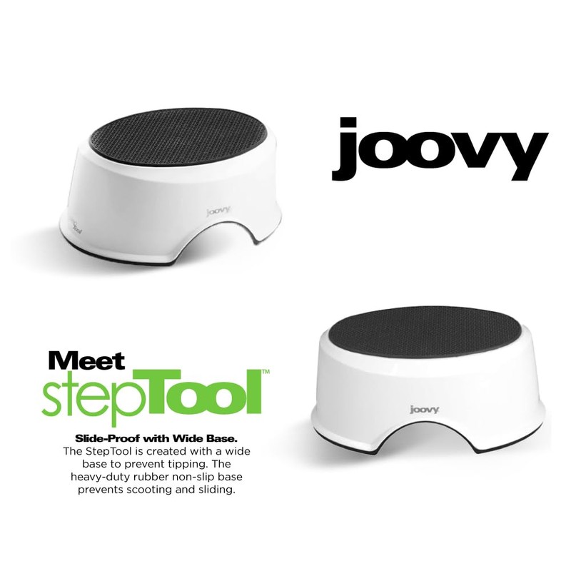 Joovy StepTool Toddler Step Stool with No-Slide Grips on Top