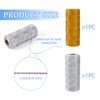 Cheriswelry 2 Roll 1.5mm Embroidery Thread Gold Silver Metallic Thread