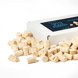 Tuuters 100 x Corks for Closing, Natural Cork, Pointed Cork Closure (22 x Diameter 21 x 17)