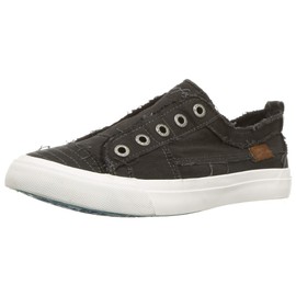Blowfish Malibu Tenis Play para Mujer, Lona Negro Ahumado., 7.5 US