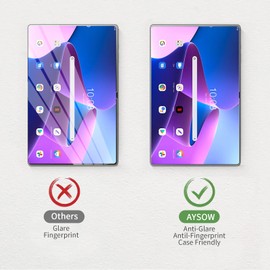 AYSOW Pack of 2 Paper Feel Screen Protectors for Lenovo Tab M10 Plus 3rd Gen 10.6 Inch, Matte PET Paper Film for Drawing, Writing, Anti-Glare, Anti-Fingerprint for Lenovo Tab M10 Plus 3rd Gen