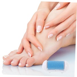 Baluue 4pcs Foot Care Tool Replacement Roller Heads Skin Care Foot Dead Skin Removal Exfoliator Heel File Cuticles Callus Remover