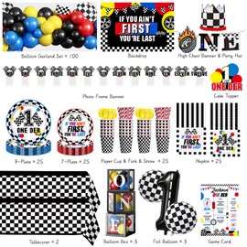 268pcs If You Ain't First You're Last Birthday, All-in-1 Set for 25 Guests