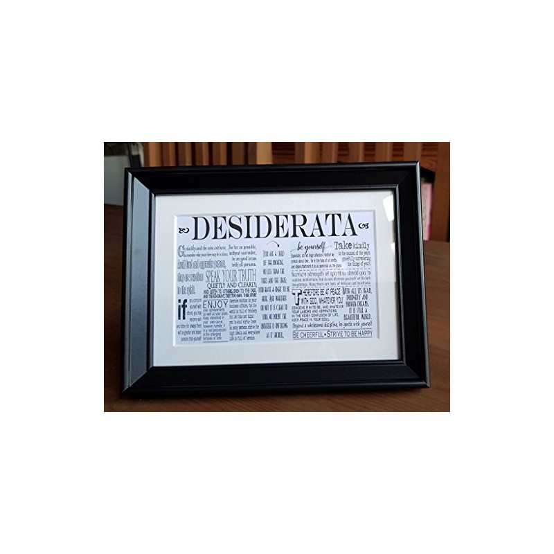 PR Desiderata Print in Frame