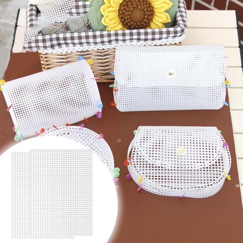10 Pcs Plastic Mesh Sheets & White Eye Mesh,Multi-Purpose Plastic