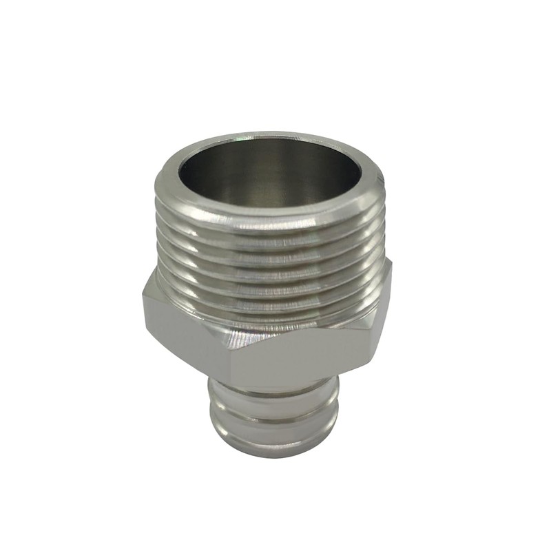 Beduan Stainless Steel PEX Garden Hose Adapter Fitting 3/4" PEX