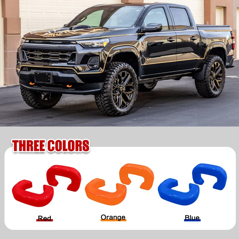 BESTZHEYU Front Tow Hooks Covers Hitch Cover Customized Compatible with