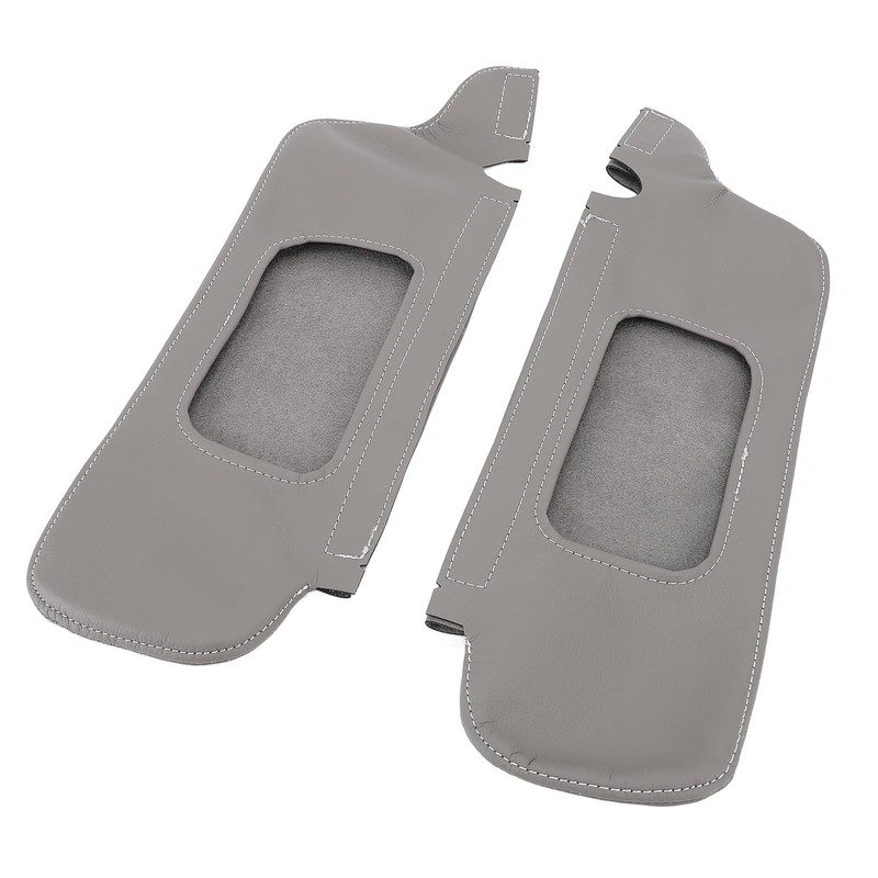 FILFEEL 2Pcs Car Sun Visor Cover, PU Leather Stylish Look