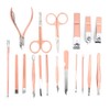 18Pcs/Set Stainless Steel Manicure Pedicure Nail Clipper Set Nail Grooming