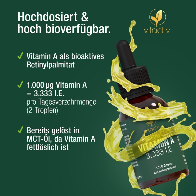 VITACTIV Vitamin A Drops High Dose - 50 ml, 1700
