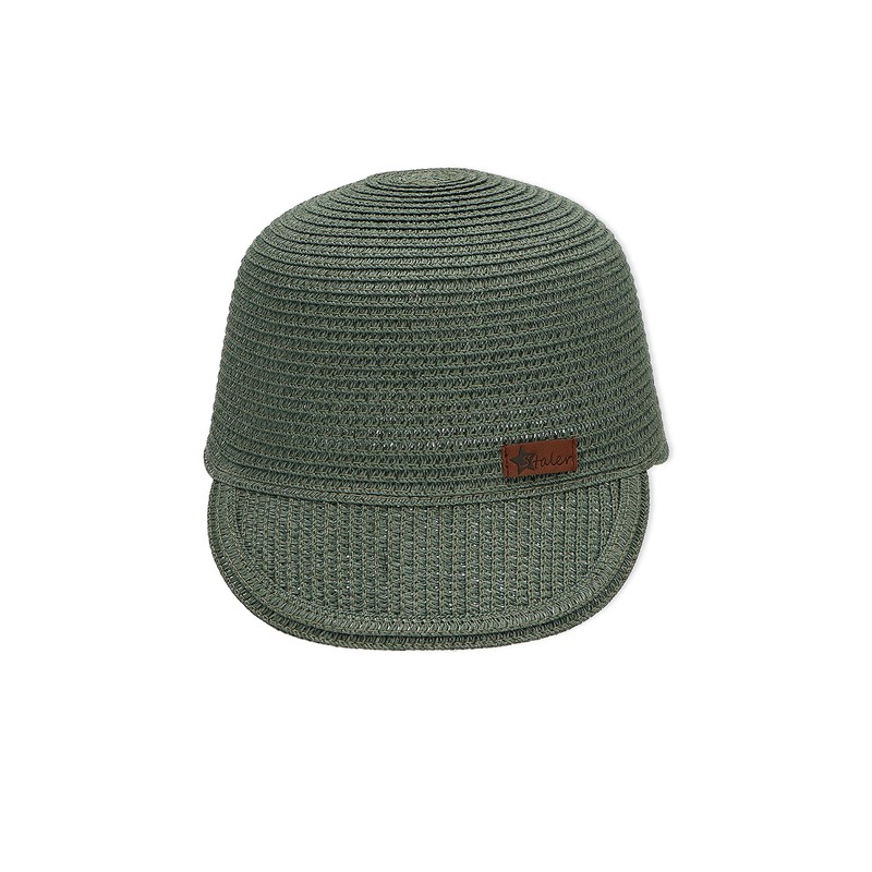 Sterntaler Unisex Baseball Cap Straw Baseball Cap, dark green