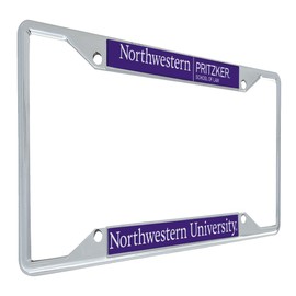 Desert Cactus Northwestern University License Plate Frame NU Wildcats Car Accessories Tag Holder for Front or Rear of Car (Northwestern Pritzker School of Law)
