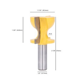 Window Sill Router Bit 1/2in Round Shank Cabinet Door Raised Panel Router Bit Stool Molding Trimming Milling Cutter for Milling Machines