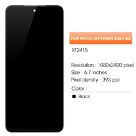 for Moto G Power 5G 2024 Screen Replacement for Moto G Power 5G 2024 LCD Display Touch XT2415 XT2415-1 LCD Digitizer Touch Screen Assembly Repair Part No Frame