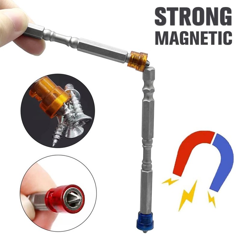 Saipe 5pcs Magnetic PH2 Phillips Cross Head Screwdriver Bit 1/4