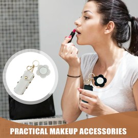Lipstick Holder Keychain | PU Leather Lip Balm Holder | Makeup Storage Organizer for Cosmetic Wallet Women Girls Travel Key