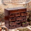 Large Wooden Tarot Card Holder Box - 13.4" x 11.6"