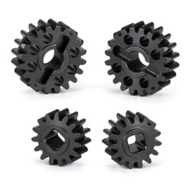HooCrawler Heat Treated Steel 15T/20T 14T/21T 12T/23T Portal Gear Set Overdrive Gears for Axial 1/10 Capra F9 SCX10 III AR45 Portal Axle (14T 21T)
