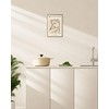 Matisse Framed Wall Art Black Beige Women Face Line Art