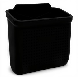 Console Cell Phone Pocket, Extra Room Car Side Pocket Organizer Silicone Multipurpose for Y Flocked (Black)