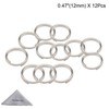 Split Ring, Wisdompro 12 Pack Small Titanium Alloy Split Rings