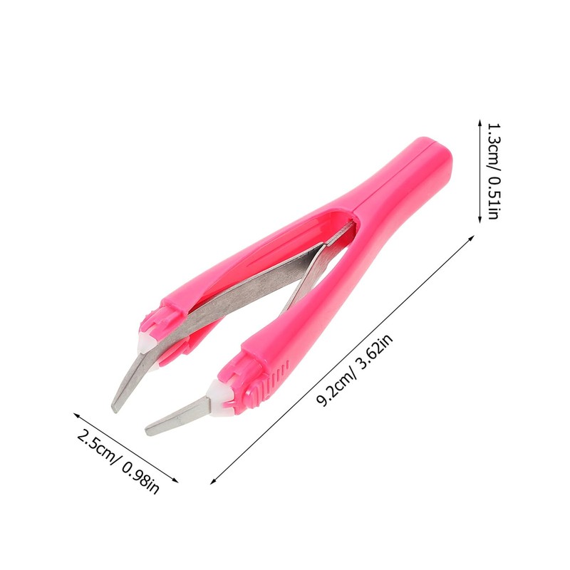 NOLITOY Brow Clip Tweezer Automatic Eyebrow Clamp Trimming Tool and
