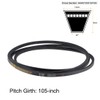 sourcing map A-Profile Rubber Drive Belt V-Belt A105 105 Inch