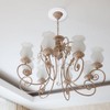 INCREWAY 2Pcs Split Lighting PU Ceiling Medallion Ceiling Cover Plate
