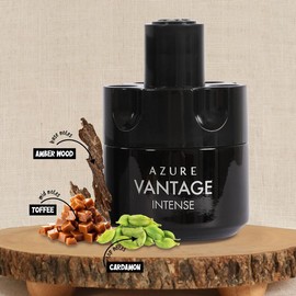 Azure Vantage Intense Eau De Parfume Natural Spray Cologne For Men 100ml/3.4fl.oz. - Fragrance for Men
