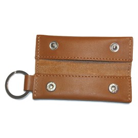 Sato Leather Workshop Key Holder, Coin Purse Included, Key Ring, Genuine Leather, Extra Small, Wallet, Leather, Key Charm, Key, Smart Key, Men's, Women's, Made in Japan (Camel)