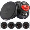 4 Pack Cewin Vega 6.5" 2-Way Coaxial Speakers 320 Watts
