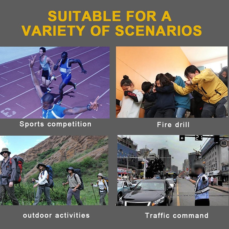 TOPINCN Whistle Training Electronic Whistle 3 Speeds for Noisemakers (Black)