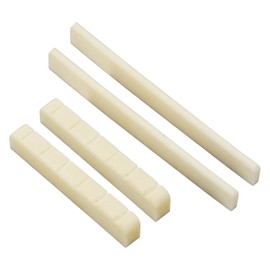 Bone Nut Saddle Acoustic Guitar Nut Blank White Beef Bone Saddle Blanks For 6 String Classical Folk Guitar 2 Sets 4Pcs