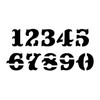 CIRCUS Numbers Stencil - 2 Inch Fancy Font Address House