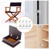 8 Pcs Flip Hinges Round Edge, 270 Degree Folding Flip