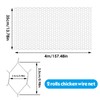 WorthPlanet 13.78 x 157.48 inch Galvanized Hexagonal Wire Mesh Lightweight