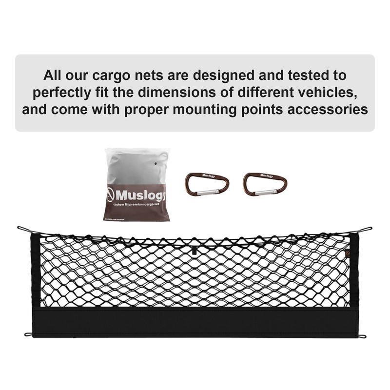 Muslogy Envelope Style Trunk Cargo Net Compatible with 2015-2024 2025
