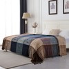 Edcooy Boho Throw Blanket, Chenille Jacquard Tassels Throw Blankets for